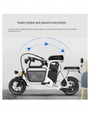 Cycling-Bicycles-Electric Folding Bicycle 12`` 48V 350W Two