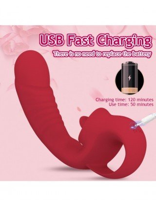 Vibrators, Dildos-For vagina and clitoris-Clitoral Licking G