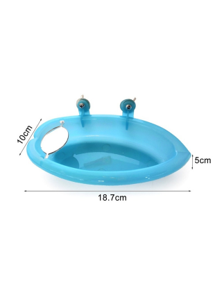 For pets-Stuff for birds-Pet Bird Bath Cage Parrot Bathtub With