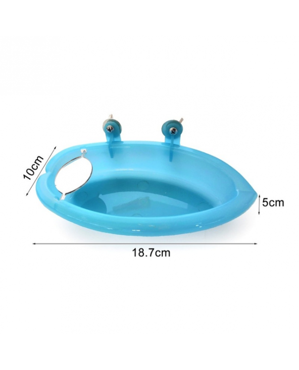 For pets-Stuff for birds-Pet Bird Bath Cage Parrot Bathtub With