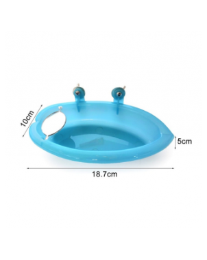 For pets-Stuff for birds-Pet Bird Bath Cage Parrot Bathtub With