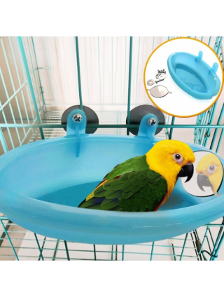 For pets-Stuff for birds-Pet Bird Bath Cage Parrot Bathtub With