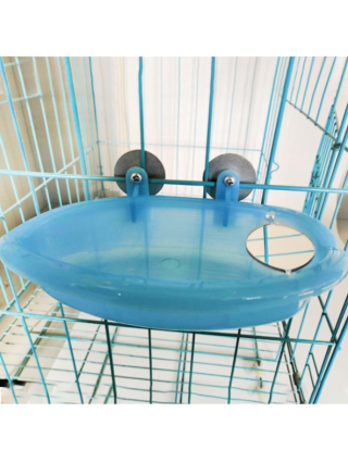 For pets-Stuff for birds-Pet Bird Bath Cage Parrot Bathtub With