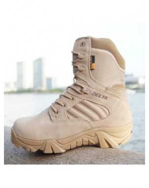 2018 Spring Men Military Boots Genuine Cow Leather Waterproof