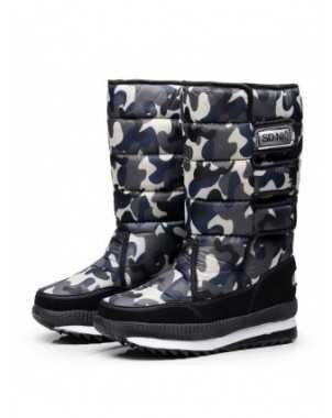 Men Boots Platform Woman Snow Boots for Men Thick Plush