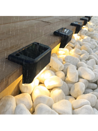 Lauko apšvietimas-Saulės lempos-1/4/10/20pcs LED saulės laiptų šviesos vandeniui atsparus lauko