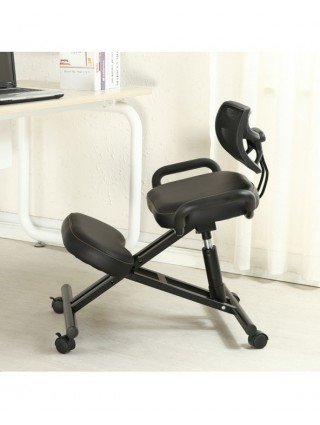 Baldai-Biuro baldai-Ergonomiškai suprojektuota kelio kėdė su nugara ir rankena Biuro