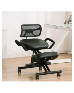 Furniture-Office Furniture-Ergonomic Kneeling Chair with Back