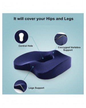 Furniture-Office Furniture-Memory Foam Seat Cushion Orthopedic