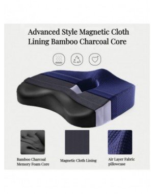 Furniture-Office Furniture-Memory Foam Seat Cushion Orthopedic