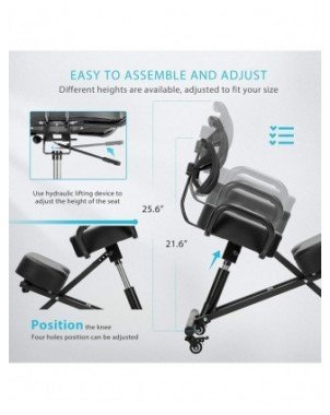 Furniture-Office Furniture-Ergonomic Kneeling Chair with