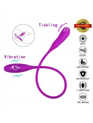 Vibrators, Dildos-Pulsators-Rechargeable Dual Vibrator 7 Speeds