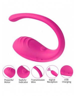 Vibratoriai, dildos-Makšties ir klitoriui-9 greičių APP valdomi makšties vibratoriai G taško