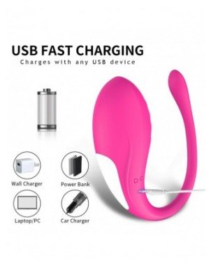 Vibratoriai, dildos-Makšties ir klitoriui-9 greičių APP valdomi makšties vibratoriai G taško