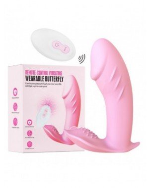 Vibratoriai, dildos-Makšties ir klitoriui-Belaidžio nuotolinio valdymo kelnaitės 10 greičių