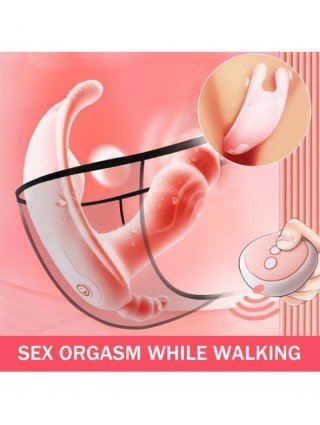 Vibratoriai, dildos-Makšties ir klitoriui-Belaidžio nuotolinio valdymo kelnaitės 10 greičių
