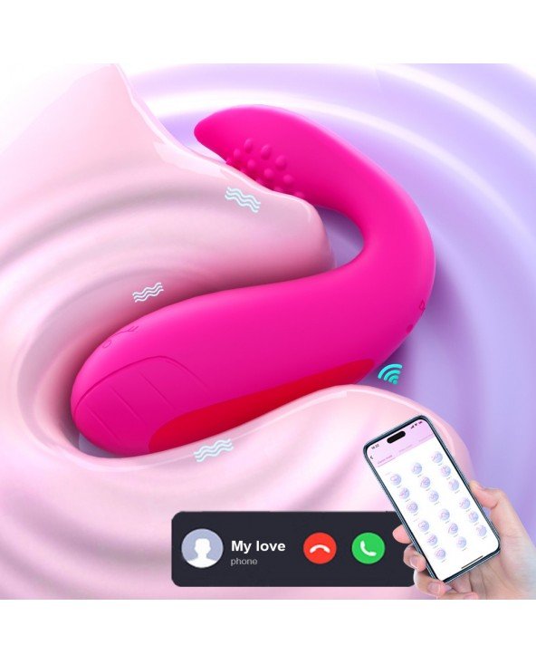 XBONP Women Wearable Panty Vibrator APP Remote Control Vibrating Panty  Clitoris Stimulator Adult Sex Toy Red