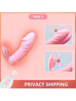 Vibrators, Dildos-For vagina and clitoris-Remote Dildo