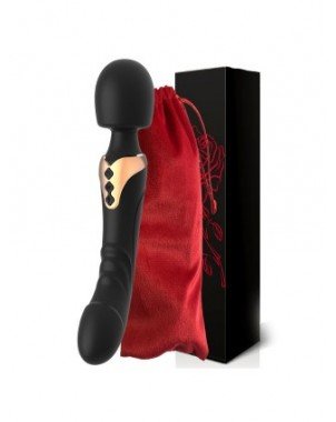 Vibratoriai, dildos-Makšties ir klitoriui-Galingas Dildo vibratorius Dvigubo variklio silikono
