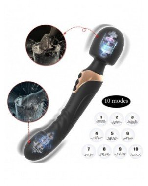 Vibratoriai, dildos-Makšties ir klitoriui-Galingas Dildo vibratorius Dvigubo variklio silikono