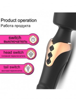 Vibratoriai, dildos-Makšties ir klitoriui-Galingas Dildo vibratorius Dvigubo variklio silikono