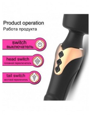 Vibratoriai, dildos-Makšties ir klitoriui-Galingas Dildo vibratorius Dvigubo variklio silikono