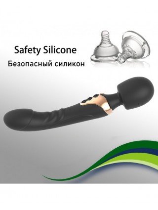 Vibratoriai, dildos-Makšties ir klitoriui-Galingas Dildo vibratorius Dvigubo variklio silikono
