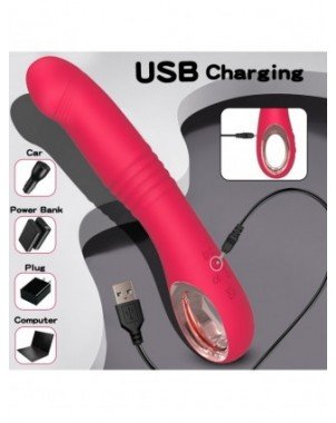Vibrators, Dildos-For vagina and clitoris-10 Modes Telescopic