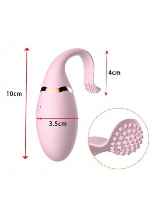 Vibratoriai, dildos-Makšties ir klitoriui-Belaidis nuotolinio valdymo pultelio silikoninė kulka