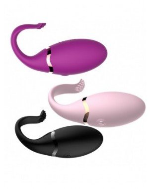 Vibratoriai, dildos-Makšties ir klitoriui-Belaidis nuotolinio valdymo pultelio silikoninė kulka
