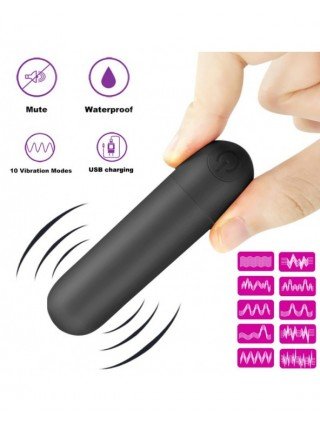 Vibratoriai, dildos-Pulsatoriai-USB įkrovimo mini galingas kulkos vibratorius Moterų klitorio