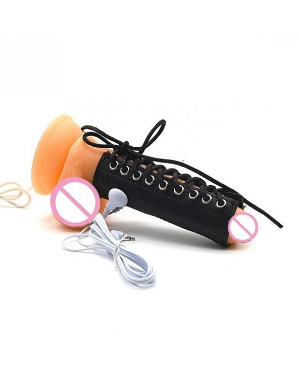 BDSM-Įvairūs BDSM žaislai-Odiniai elektrošoko penio žiedai Penio žiedai Penio stimuliacija BDSM-Įvairūs BDSM žaislai-Odiniai elektrošoko penio žiedai Penio žiedai Penio stimuliacija