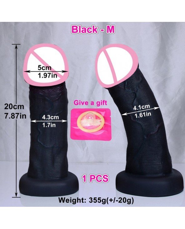 Vibrators, Dildos-Realistic Dildos-Big Glans Thick Huge Dildo