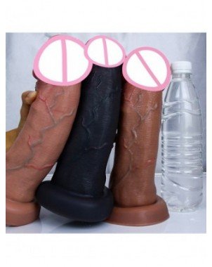 Vibrators, Dildos-Realistic Dildos-Big Glans Thick Huge Dildo