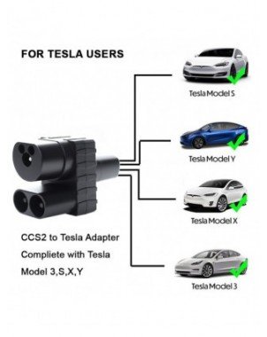 Automobilių atsarginės dalys-Kitos atsarginės dalys-CCS2 į "Tesla" elektromobilių įkrovimo