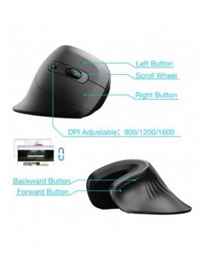 Components & Peripherals-Mice-Ergonomic Vertical Mouse Silent