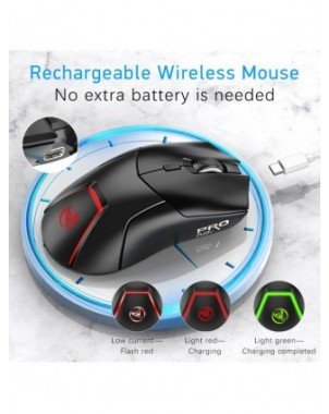 Komponentai ir išoriniai įrenginiai-Pelės-Pelės įkraunama trijų režimų 2.4G belaidė Bluetooth
