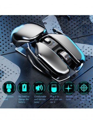 Components & Peripherals-Mice-PX2 Metal 2.4G Charging Wireless