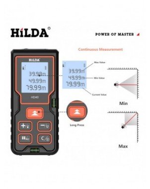 Įrankiai-Matavimo ir analizės įrankiai-Lazerinis atstumo matuoklis 40M 60M 80M 100M Lazerinis