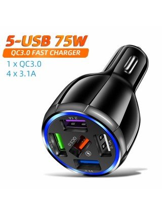 Automobilių atsarginės dalys-Kitos atsarginės dalys-3 prievadų USB automobilinis įkroviklis 12V