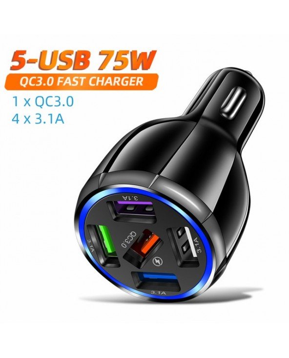 Automobilių atsarginės dalys-Kitos atsarginės dalys-3 prievadų USB automobilinis įkroviklis 12V