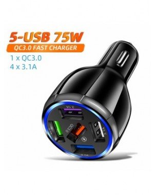 Automobilių atsarginės dalys-Kitos atsarginės dalys-3 prievadų USB automobilinis įkroviklis 12V