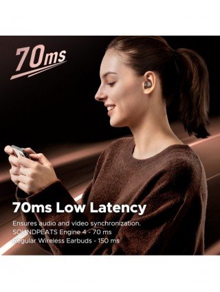 Nešiojami garso ir vaizdo įrašai-Ausinės-„SoundPEATS Engine4“ didelės raiškos „Bluetooth 5.3“