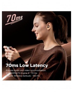 Nešiojami garso ir vaizdo įrašai-Ausinės-„SoundPEATS Engine4“ didelės raiškos „Bluetooth 5.3“
