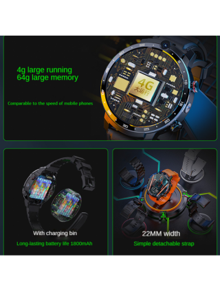 Smart Electronics-Smart Watches-NEW 4G NET Round Large Screen