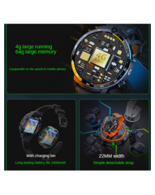 Smart Electronics-Smart Watches-NEW 4G NET Round Large Screen