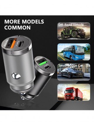 Priedai ir dalys-Įkrovikliai-100 W mini automobilinis įkroviklis Greitas įkrovimas iPhone QC3.0