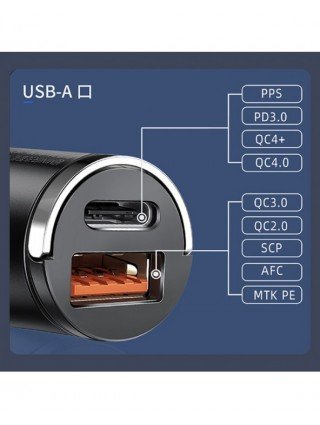 Priedai ir dalys-Įkrovikliai-100 W mini automobilinis įkroviklis Greitas įkrovimas iPhone QC3.0