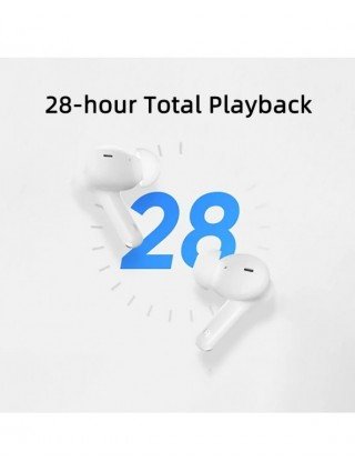 Nešiojami garso ir vaizdo įrašai-Ausinės-Realme TechLife Buds T100 Bluetooth 5.3 AI ENC Ture