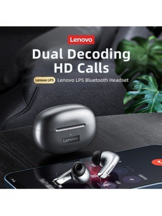 Nešiojami garso ir vaizdo įrašai-Ausinės-Lenovo LP5 belaidės Bluetooth ausinės HiFi muzikinės